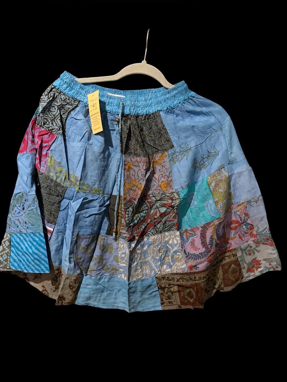 Boho Patchwork #7 Mini Skirt - Multicolor